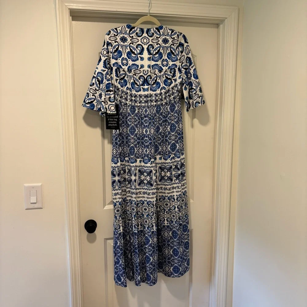 Tuckernuck Blue and White Long Sleeve Dress - Picture 3 of 8